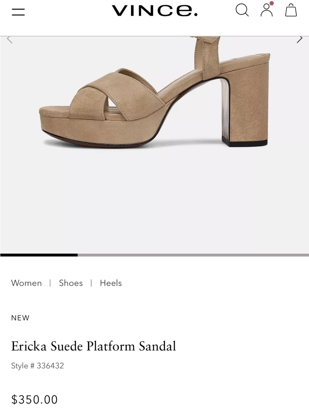Vince Vero Cuoio Suede Platform Sandal — Taupe